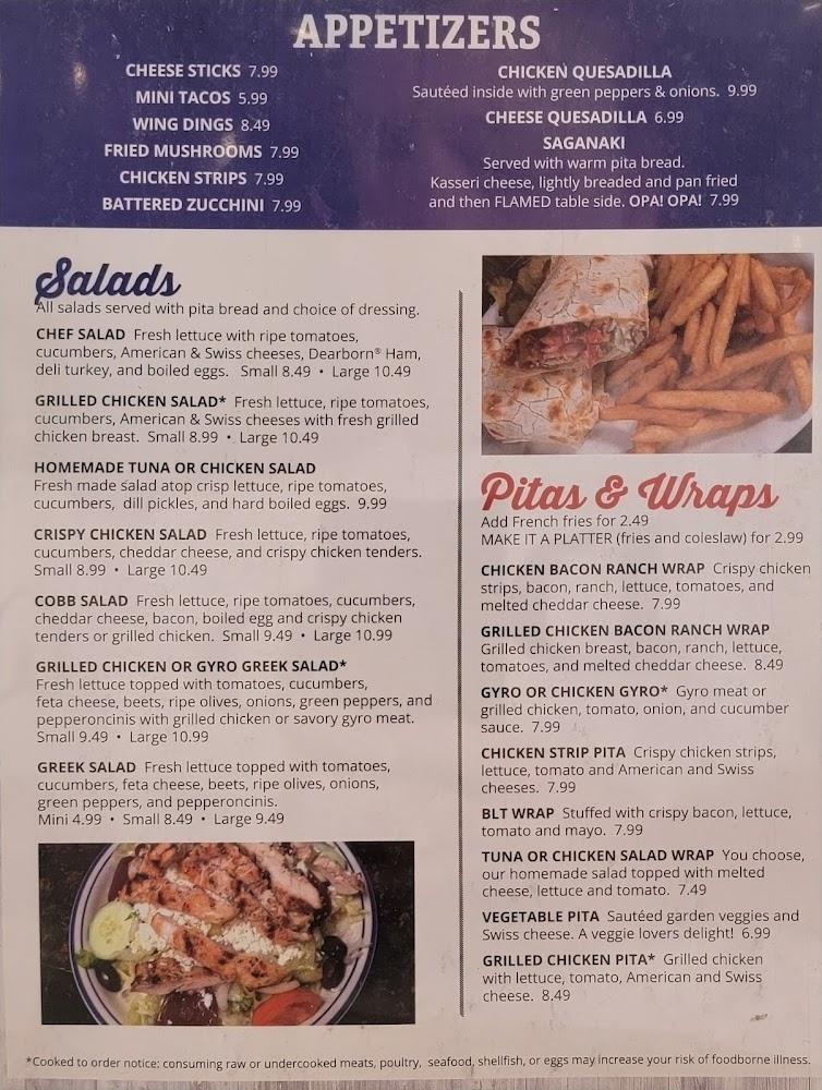 Sal's Place Family Restaurant - Monroe, MI Menu image 2